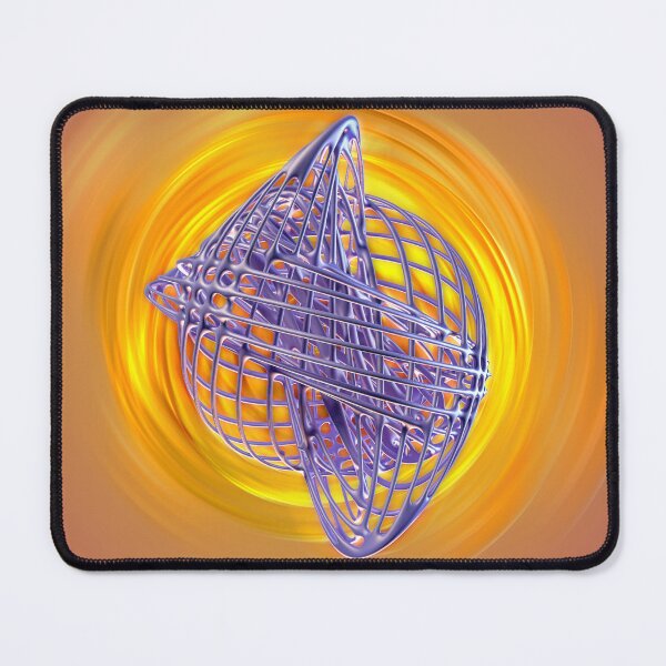Item preview, 3D Lattice Structure - Abstract Art Orange Energy - Futuristic Poster designed and sold by Keltoi-art.