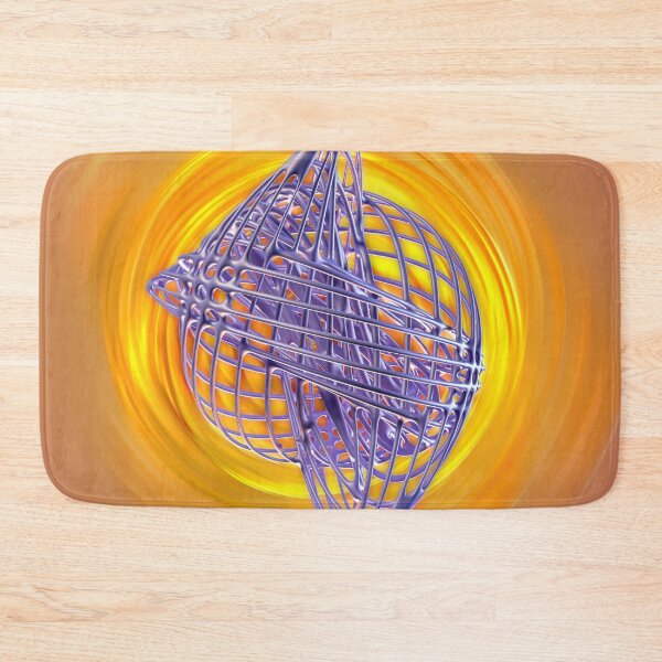 Item preview, 3D Lattice Structure - Abstract Art Orange Energy - Futuristic Poster designed and sold by Keltoi-art.