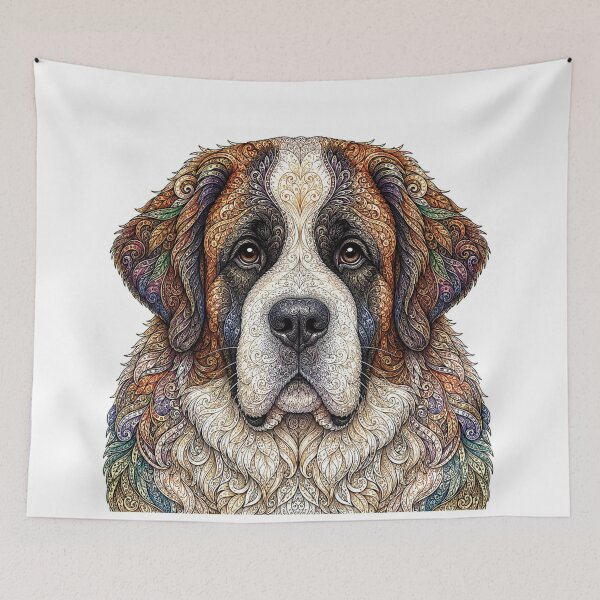 Item preview, Intricate Saint Bernard designed and sold by PaintedbyCarol.