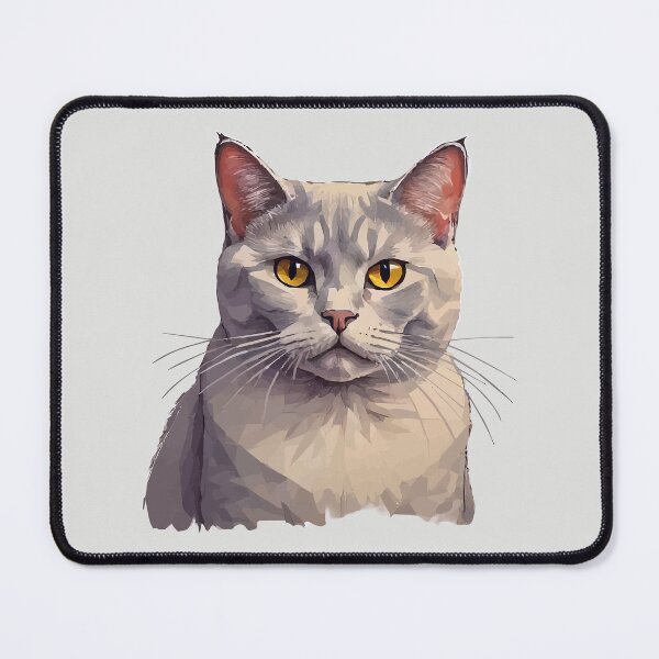Item preview, Geometric British Shorthair Art – Modern Pet Art designed and sold by Tklezardesigns.