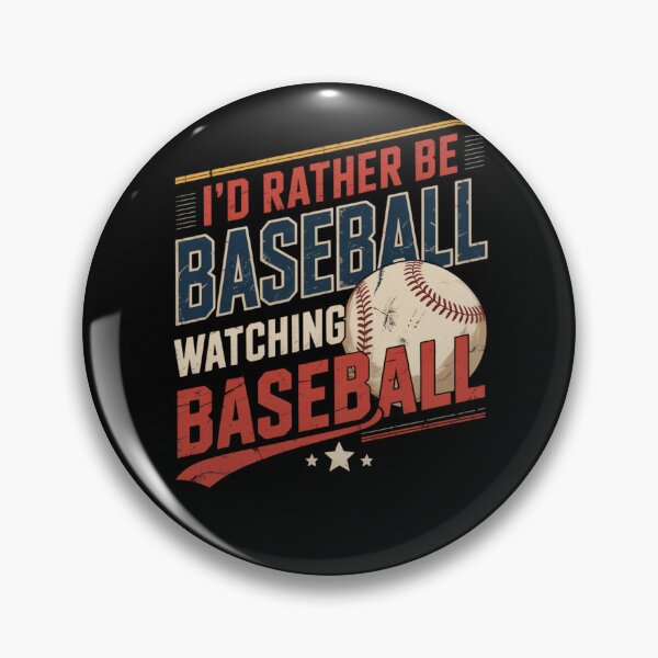 Item preview, I'd Rather Be Watching Baseball Retro Fan designed and sold by SuperAndSocial.