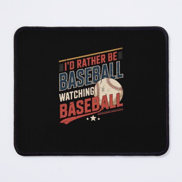 Item preview, I'd Rather Be Watching Baseball Retro Fan designed and sold by SuperAndSocial.
