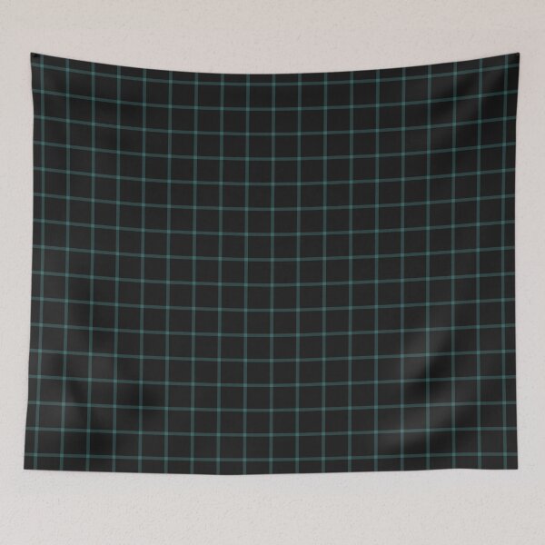 Item preview, Black And Teal Mini Gingham Pattern designed and sold by pattern-archive.