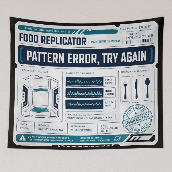 Item preview, Starship Replicator Service Ticket designed and sold by agearb.