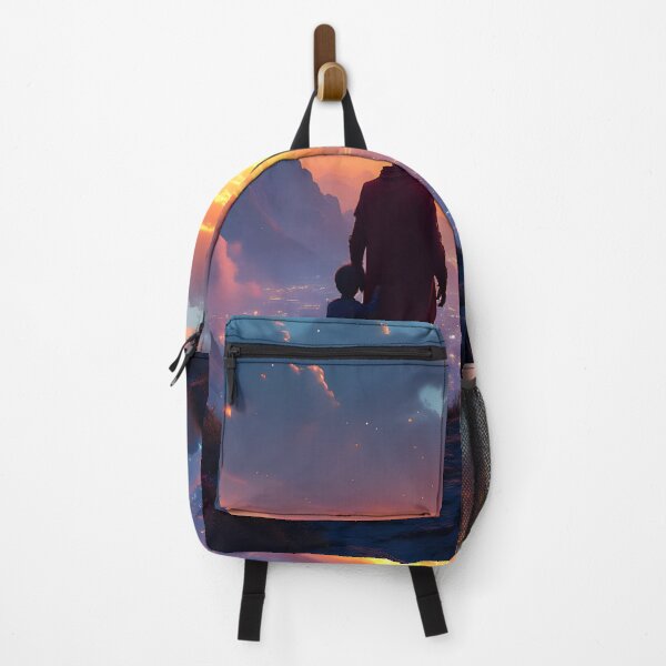 Item preview, Father and Son Journey | Inspirational Sunset Fantasy designed and sold by DreamyWallVibes.