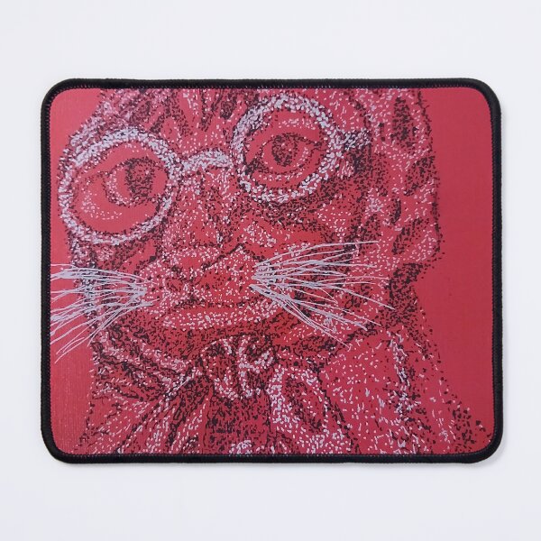 Item preview, The Cat Professor - High-Contrast Ink Stippling Art designed and sold by PareidoliaMan.
