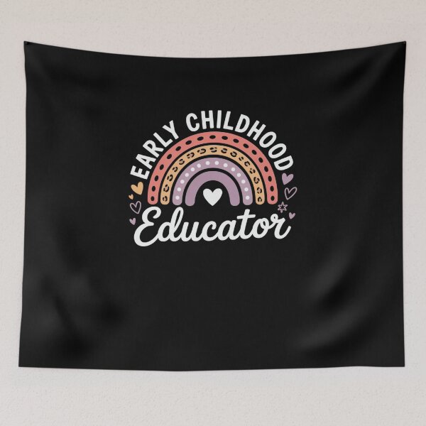 Item preview, Early Childhood Educator Rainbow Boho Teacher designed and sold by SuperAndSocial.