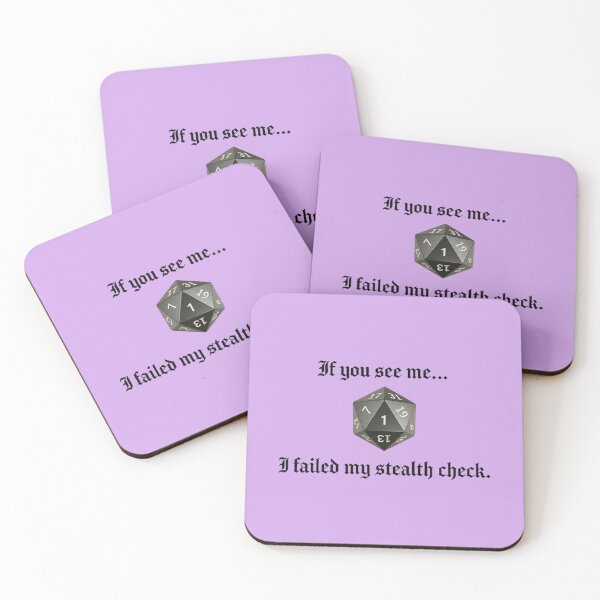 Item preview, "If you see me, I failed my stealth check." RPG Sticker designed and sold by AestheticRPG .
