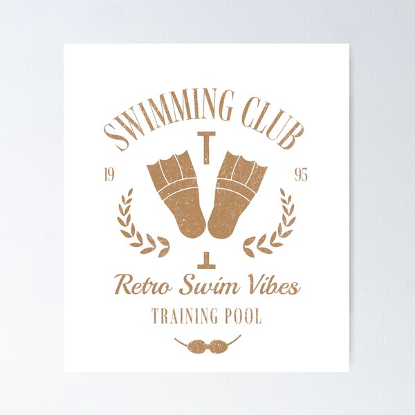 Item preview, Vintage Swim Club Tee & Gifts – Retro Training Pool Style designed and sold by RealLifeMerchies.
