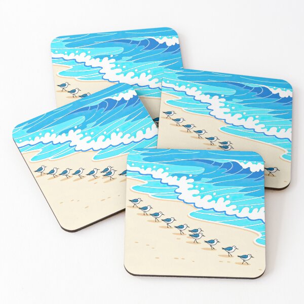 Item preview, Sandpipers Chasing The Tide Part 2 designed and sold by Leslie Montgomery Art.