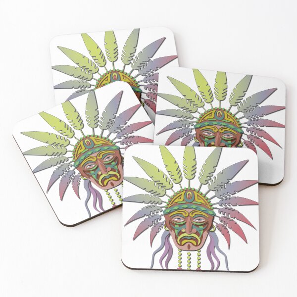 Item preview, Tribal Warrior Mask - Vector Art Paper Cutout - Ethnic Print designed and sold by Keltoi-art.