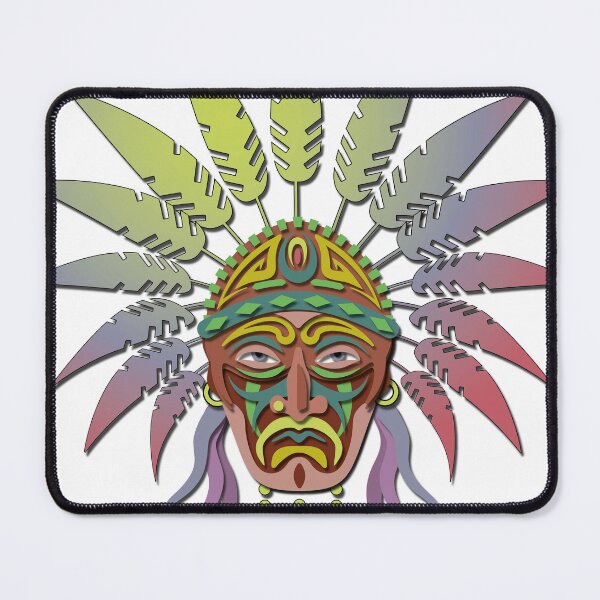 Item preview, Tribal Warrior Mask - Vector Art Paper Cutout - Ethnic Print designed and sold by Keltoi-art.