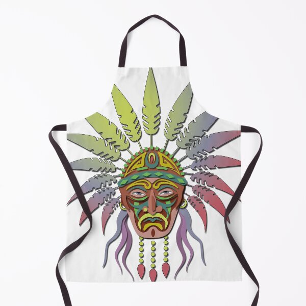 Item preview, Tribal Warrior Mask - Vector Art Paper Cutout - Ethnic Print designed and sold by Keltoi-art.