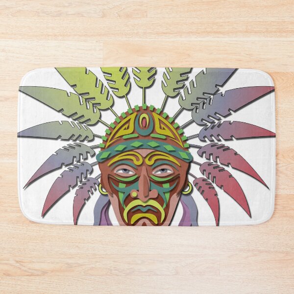 Item preview, Tribal Warrior Mask - Vector Art Paper Cutout - Ethnic Print designed and sold by Keltoi-art.
