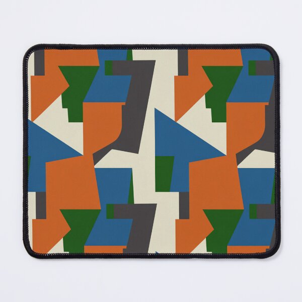 Item preview, Bold Modern Geometric Pattern | Orange Blue Green Abstract Seamless Repeat designed and sold by Midnight Veil Designs.