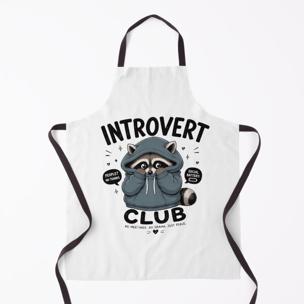 Item preview, Introvert Club T-Shirt | Funny Raccoon Meme designed and sold by JustResultsCo.