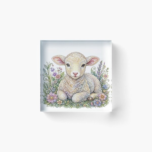 Artikelvorschau, Aufwendiges Lamm entworfen und verkauft von PaintedbyCarol.