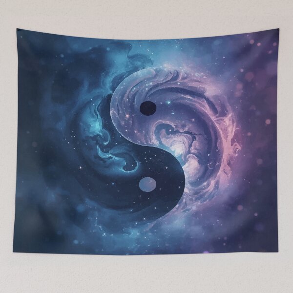 Item preview, Blue and Violet Yin Yang designed and sold by AbstractAnom.