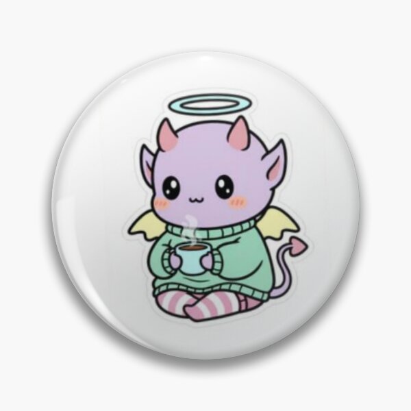 Item preview, Cute Kawaii Devil Sticker - 9:16  designed and sold by Stickers-maker2.