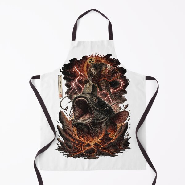 Item preview, Namazu Earthquake Catfish and Kashima Warrior – Japanese Mythology Yokai Art designed and sold by kaxymax.