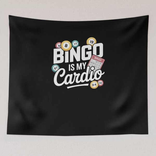 Item preview, Bingo Is My Cardio Funny Game Player Design designed and sold by SuperAndSocial.
