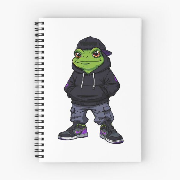 Item preview, streetwear Frog Mascot – Urban Hype Frog Cartoon in Hoodie & Sneakers designed and sold by Aesthicer.