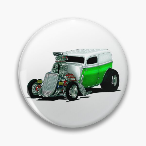 Item preview, Exclusive drawing modern american hot rod 1932 Model A V8 Delivery Supercharged engine designed and sold by Cars23.