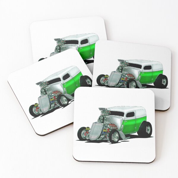 Item preview, Exclusive drawing modern american hot rod 1932 Model A V8 Delivery Supercharged engine designed and sold by Cars23.
