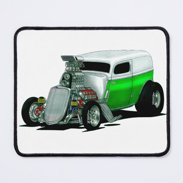 Item preview, Exclusive drawing modern american hot rod 1932 Model A V8 Delivery Supercharged engine designed and sold by Cars23.
