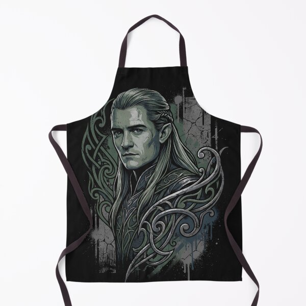 Item preview, Legolas LOTR Fan Art – Tall Lithe Elf Archer Golden Hair Portrait designed and sold by Senpaiwaves.