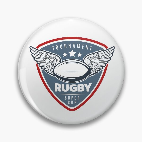Item preview, Vintage Winged Rugby Ball Tournament Super Cup Sticker designed and sold by topprinting.