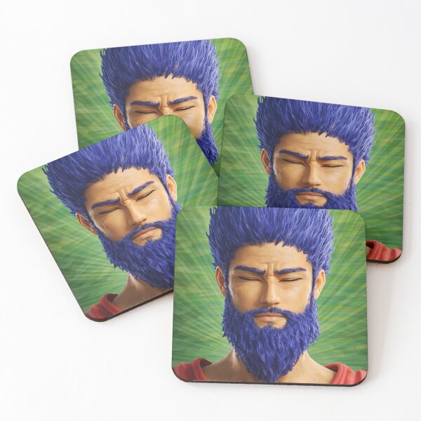 Item preview, Bluebeard Man - 3D Digital Zen Portrait - Modern Art Print designed and sold by Keltoi-art.