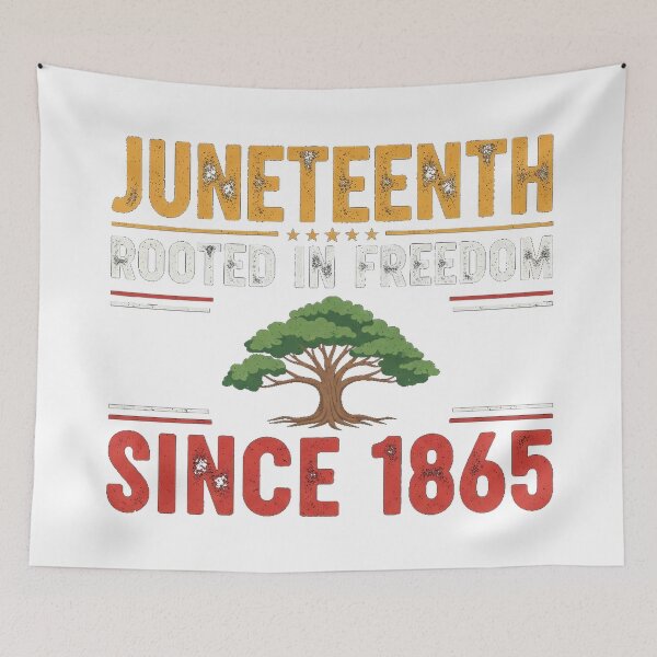 Item preview, Juneteenth Rooted In Freedom Since 1865 Simple Funny Text designed and sold by Designs-RZ.