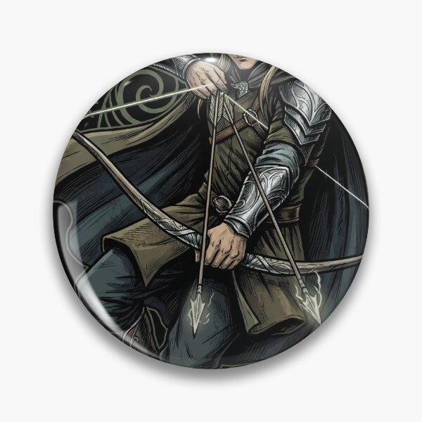 Item preview, Legolas LOTR Fan Art – Tall Lithe Elf Archer Golden Hair Portrait designed and sold by Senpaiwaves.