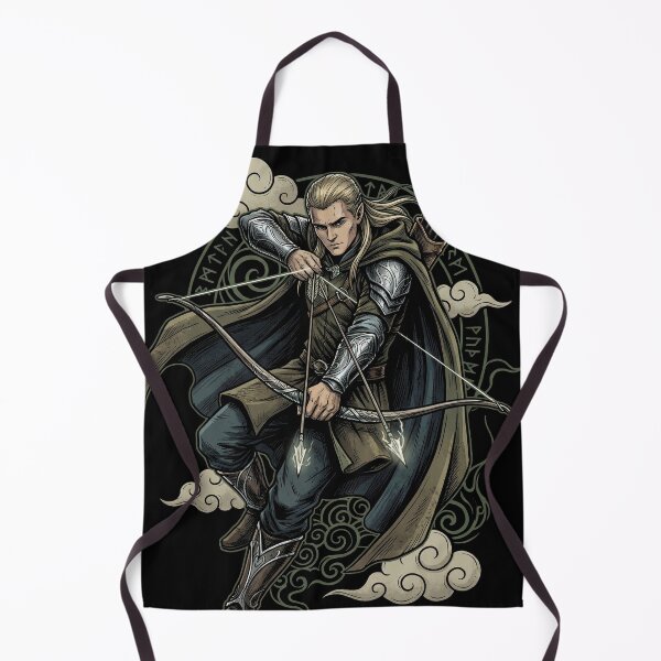Item preview, Legolas LOTR Fan Art – Tall Lithe Elf Archer Golden Hair Portrait designed and sold by Senpaiwaves.