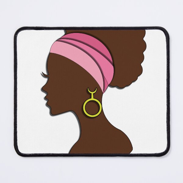 Item preview, Afro Woman Headband - PNG Sticker Cut Paper - Minimalist T-shirt designed and sold by Keltoi-art.