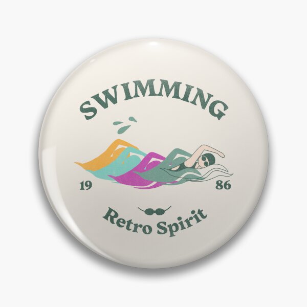 Item preview, Rainbow Retro Swimming Spirit – Vintage Swim Club Style designed and sold by RealLifeMerchies.