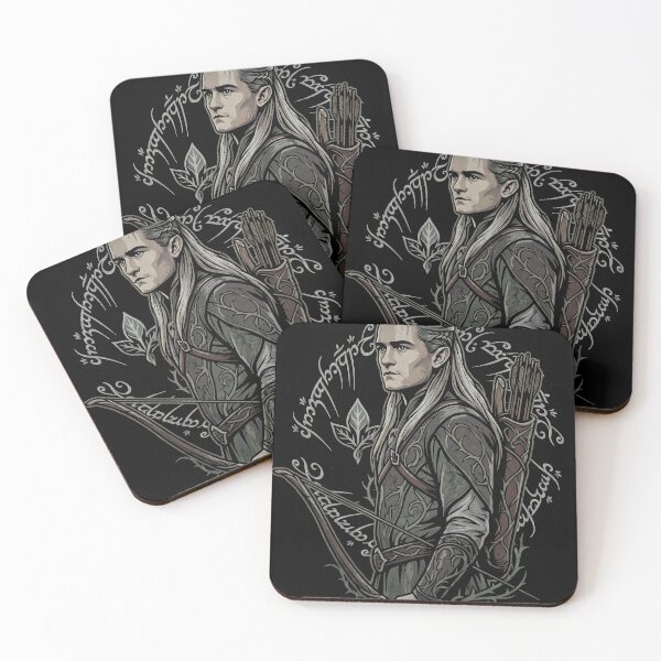 Item preview, Legolas LOTR Fan Art – Tall Lithe Elf Archer Golden Hair Portrait designed and sold by Senpaiwaves.