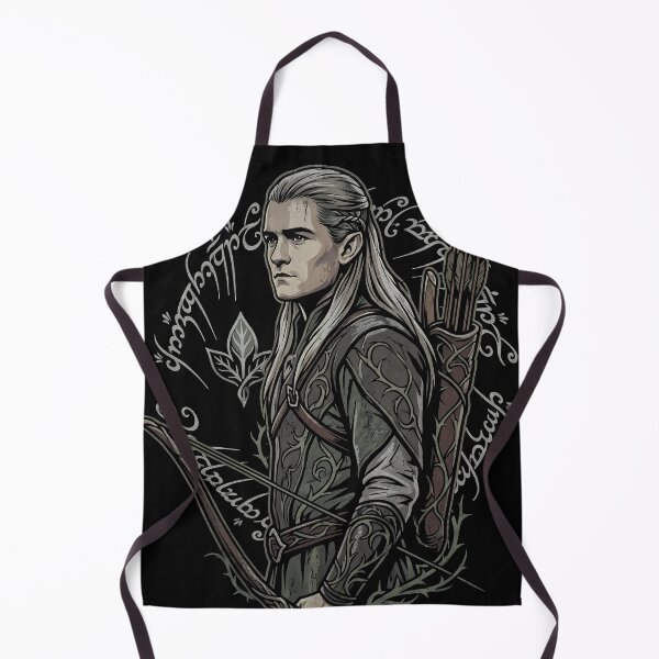Item preview, Legolas LOTR Fan Art – Tall Lithe Elf Archer Golden Hair Portrait designed and sold by Senpaiwaves.
