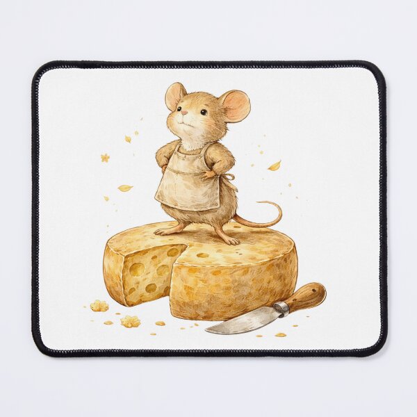 Item preview, Artisan Cheese Mouse Farmers Market Foodie Gift designed and sold by AQUILAKREO.