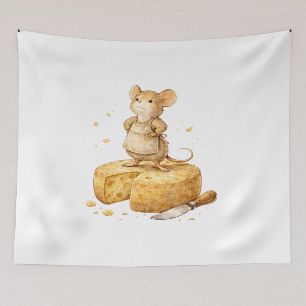 Item preview, Artisan Cheese Mouse Farmers Market Foodie Gift designed and sold by AQUILAKREO.