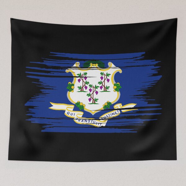 Item preview, Distressed Connecticut State Flag CT designed and sold by shitpostee.