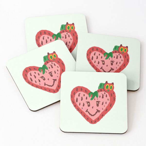 Item preview, Friendly Strawberry & Caterpillar  designed and sold by potterspatch.