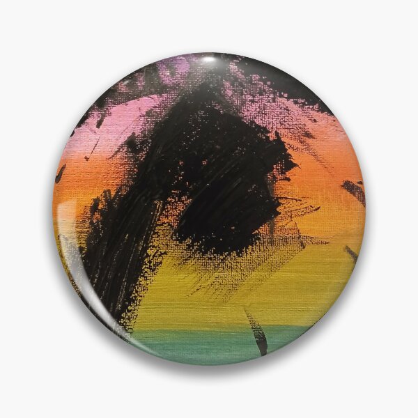 Item preview, Tropical Sunset palm tree painting designed and sold by PareidoliaMan.