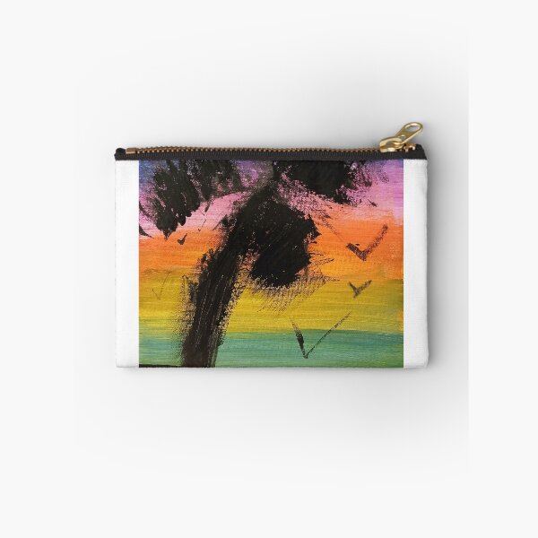 Item preview, Tropical Sunset palm tree painting designed and sold by PareidoliaMan.