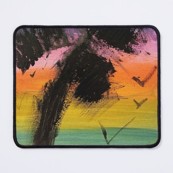 Item preview, Tropical Sunset palm tree painting designed and sold by PareidoliaMan.