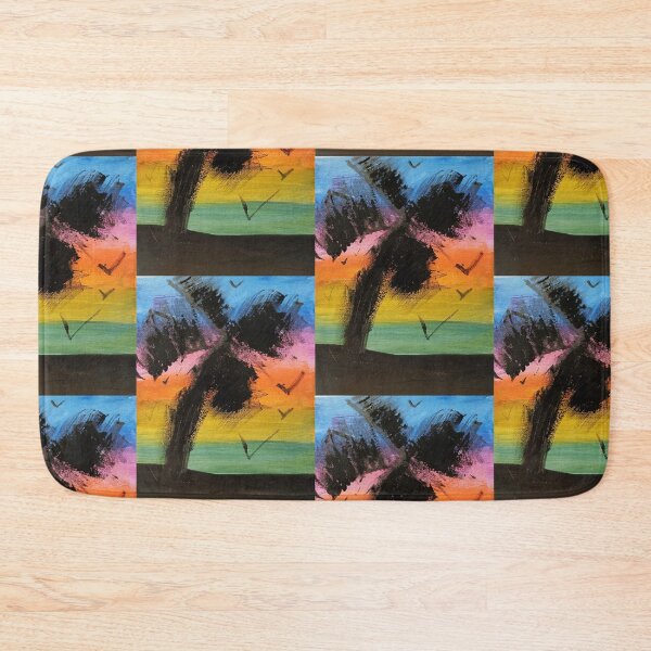 Item preview, Tropical Sunset palm tree painting designed and sold by PareidoliaMan.