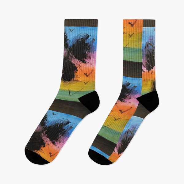 Item preview, Tropical Sunset palm tree painting designed and sold by PareidoliaMan.