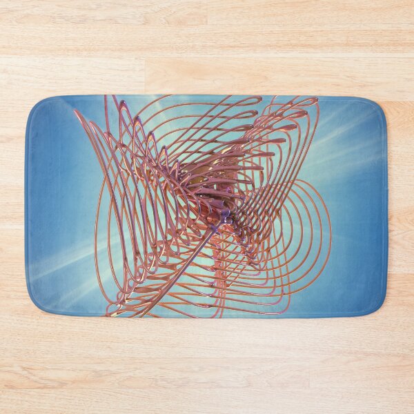 Item preview, 3D Geometric Shape - Abstract Art Light Rays - Tech Poster designed and sold by Keltoi-art.