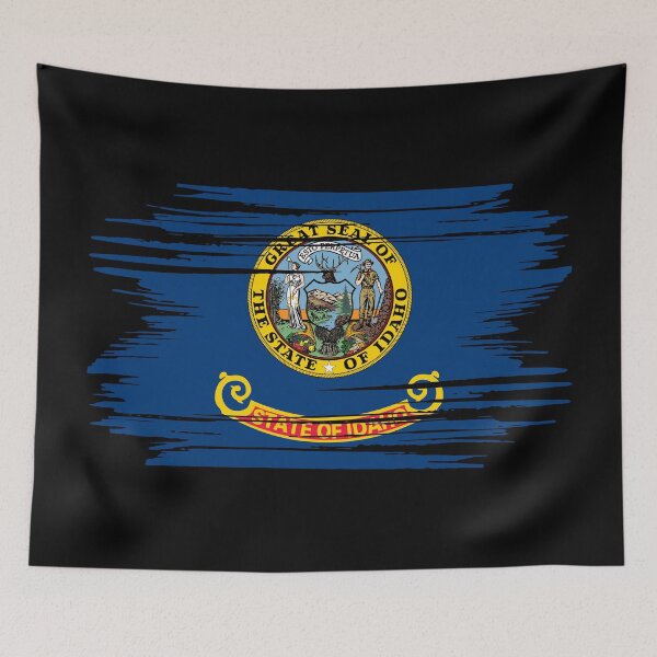Item preview, Distressed Idaho State Flag ID designed and sold by shitpostee.